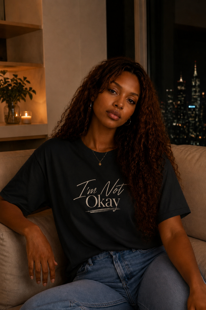 I'm Not Okay Tee (Gold)