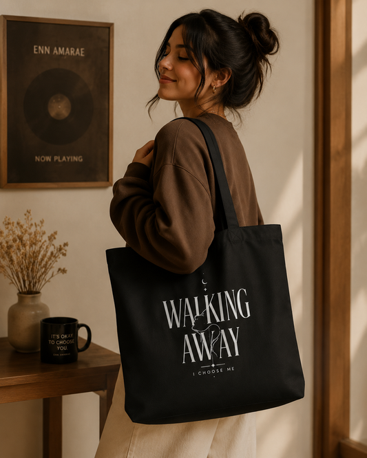Walking Away Large tote bag
